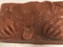 Load image into Gallery viewer, Bear soap with Sandalwood essential oil. 5 oz bar