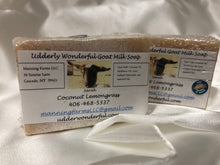 Load image into Gallery viewer, Coconut Lemongrass olive oil: Goat Milk Soap 4.8 oz bar