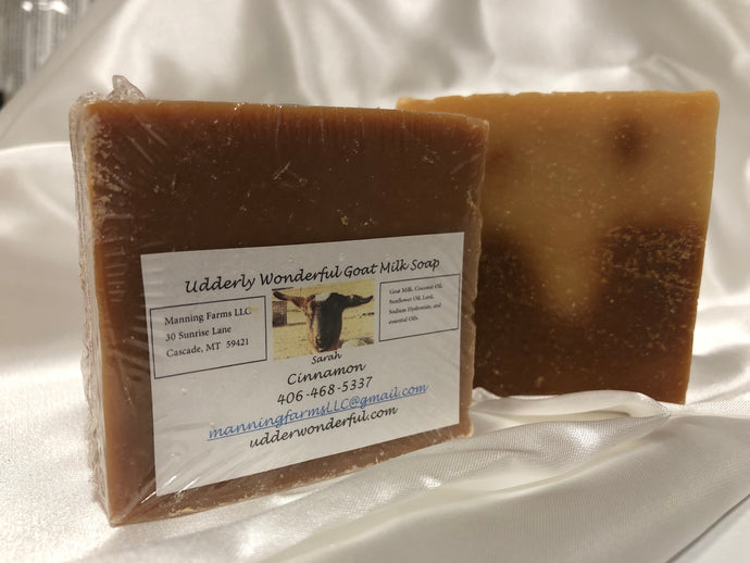 Cinnamon: Goat Milk Soap 4.8 oz bar