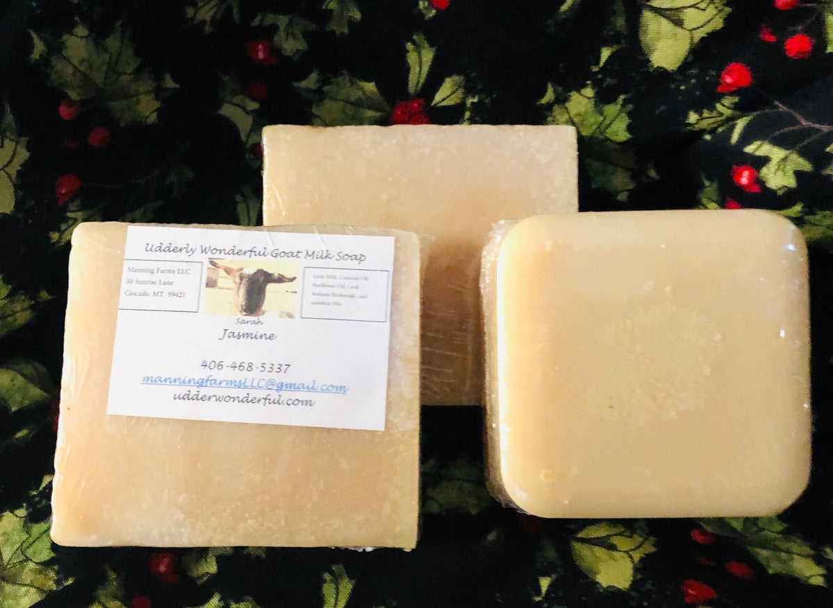 Jasmine Goat Milk Soap 4 7 Oz Bar Udderly Wonderful Soaps And Cremes