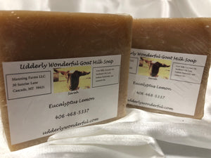 Eucalyptus Citron : Savon au lait de chèvre barre de 4,8 oz